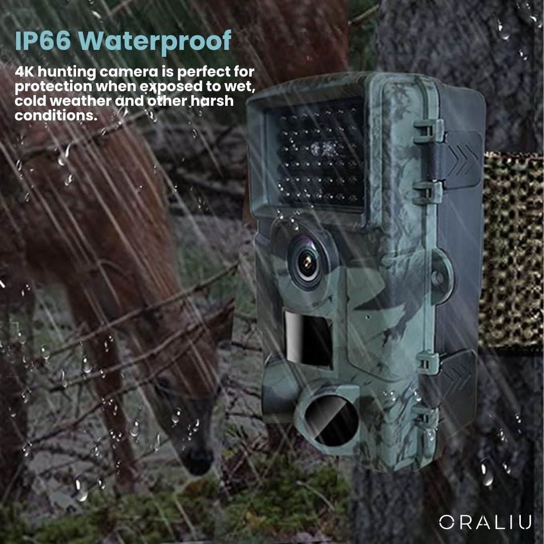 4K Cellular Wildlife Camera with Night Vision for Remote Surveillance