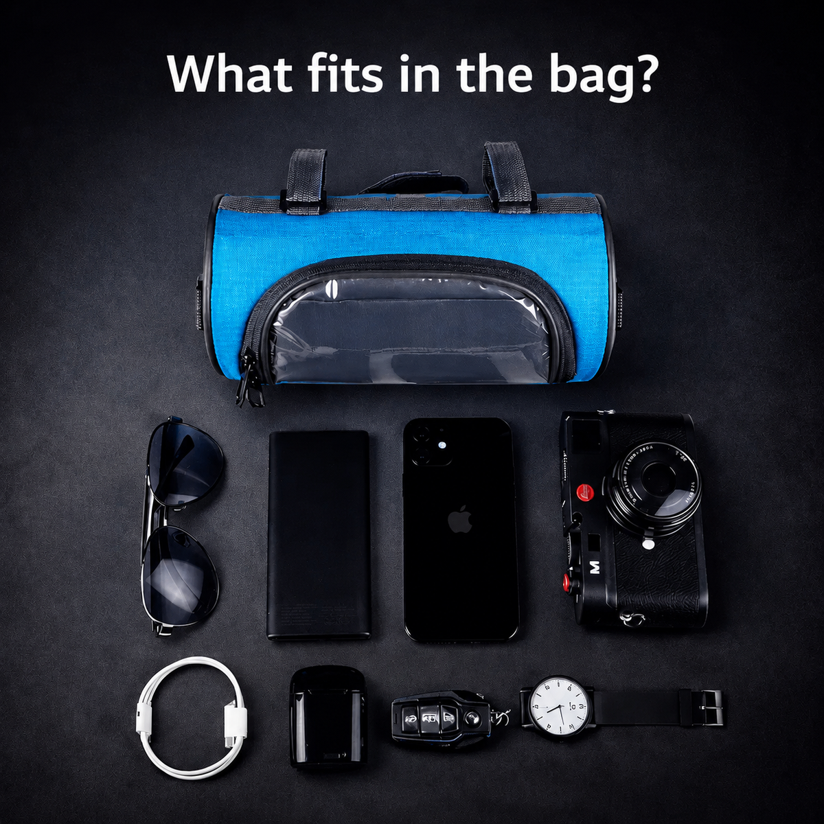Smartphone Handlebar Bag with Touchscreen Access