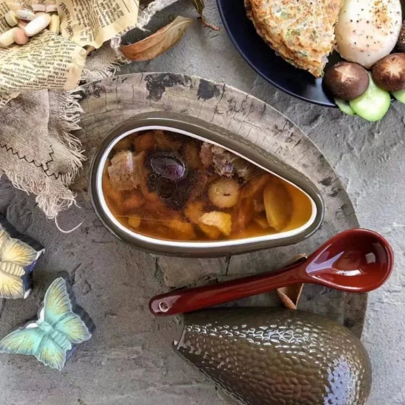 Decorative Dining Bowl for Serving Avocado – Ceramic Dish