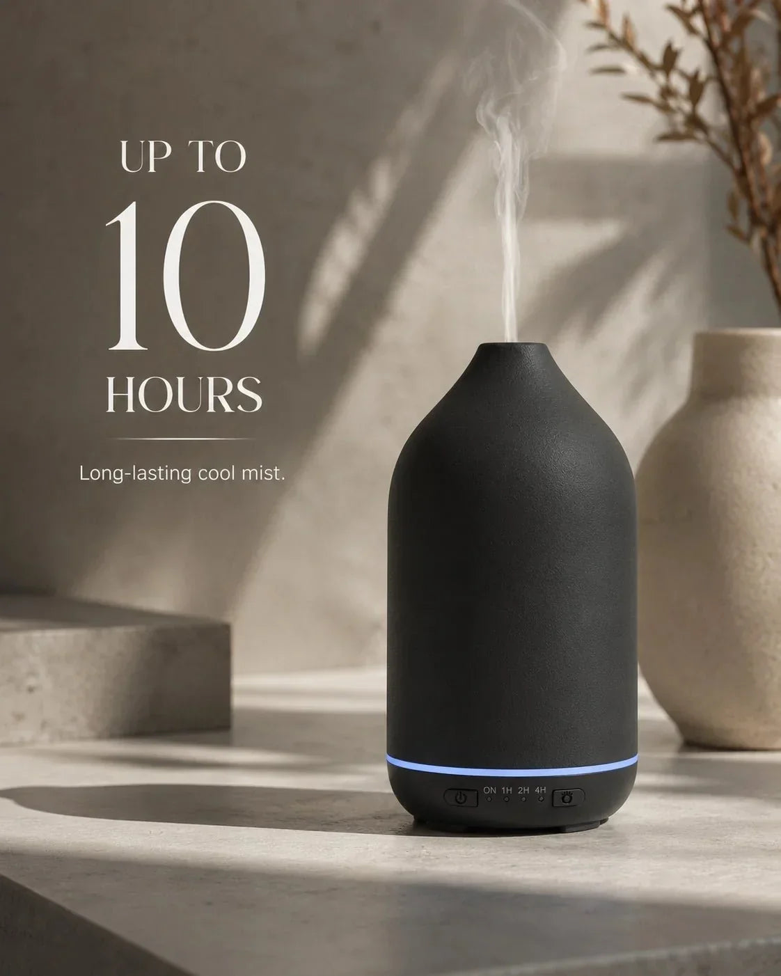 Ceramic Essential Oil Mist Maker | 200ml with 7-Color Light