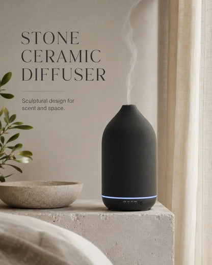Ceramic Essential Oil Mist Maker | 200ml with 7-Color Light