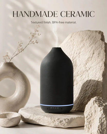 Ceramic Essential Oil Mist Maker | 200ml with 7-Color Light