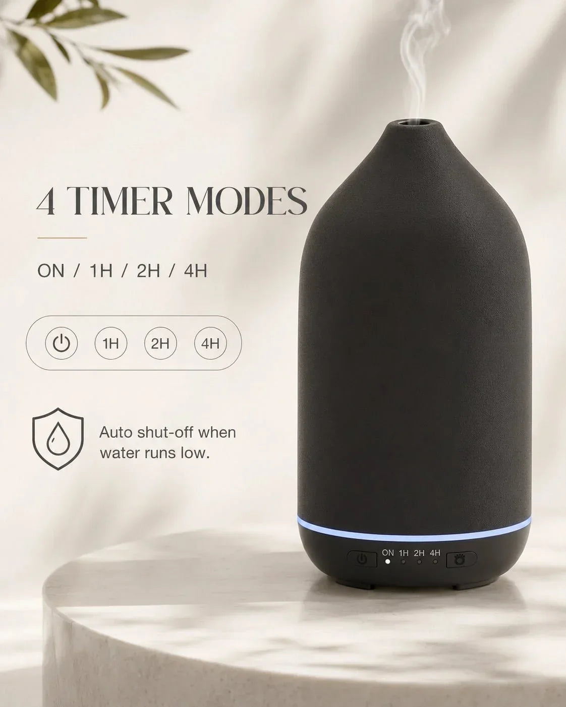 Ceramic Essential Oil Mist Maker | 200ml with 7-Color Light