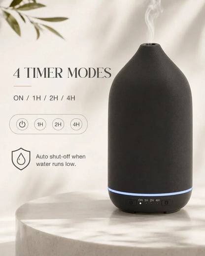 Ceramic Essential Oil Mist Maker | 200ml with 7-Color Light