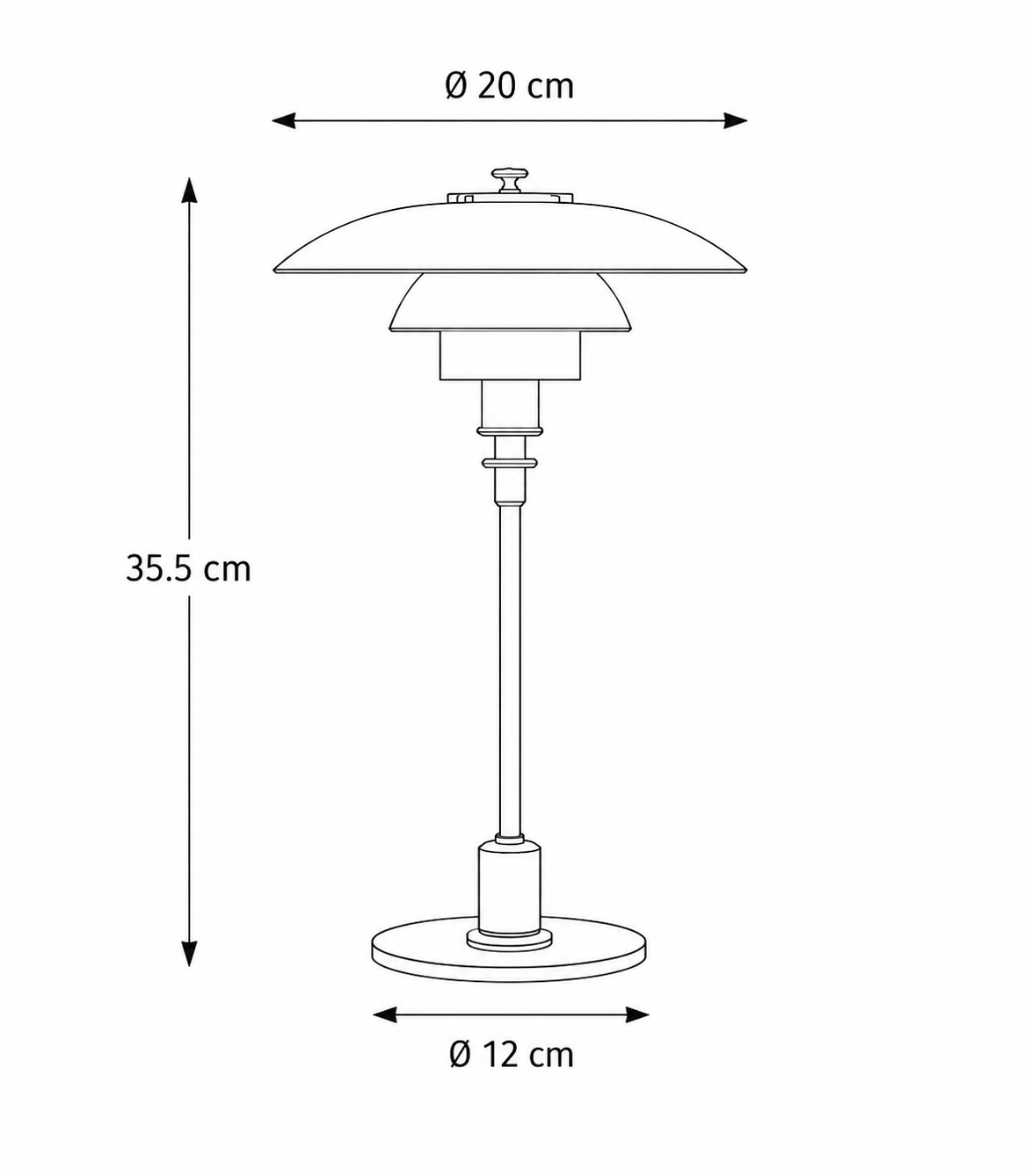 Minimalist Glass Shade Table Lamp for Scandinavian Style Bedroom