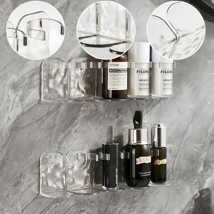 No-Drill Shower Shelf with Adjustable Dividers – AquaSafe Organizer
