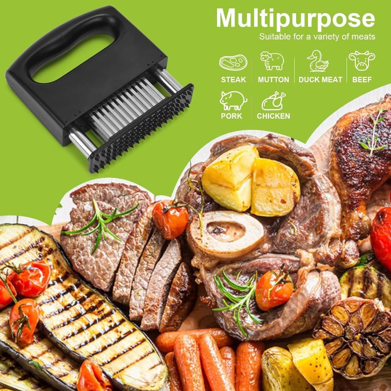 Precision 48-Blade Stainless Steel Meat Tenderizer