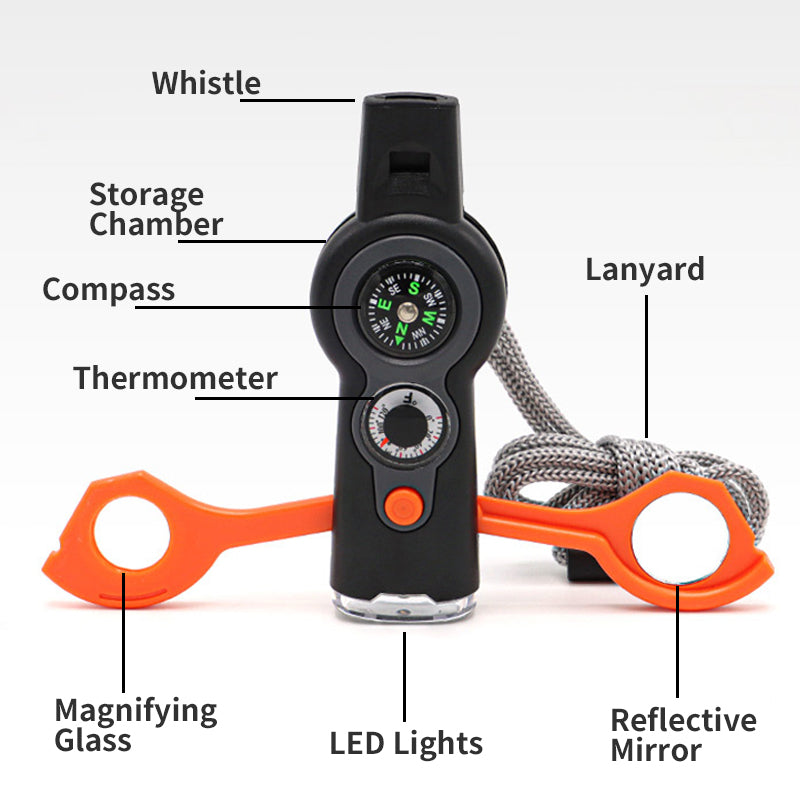 Buy One Get One Free | 7-in-1 Survival Tool for Outdoor Safety