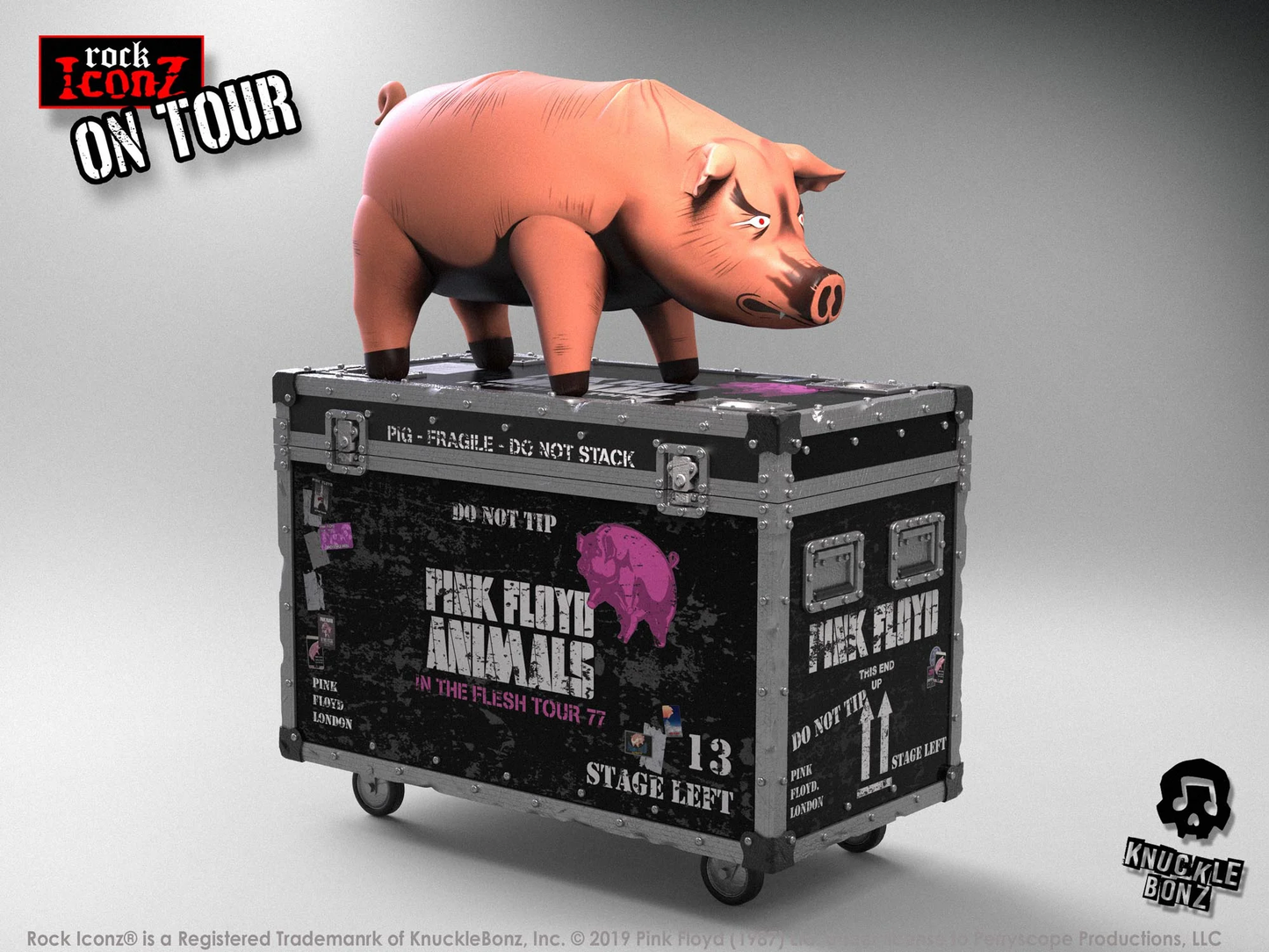 Handcrafted Rock Pig Figurine with Stage-Inspired Base | Limited Edition