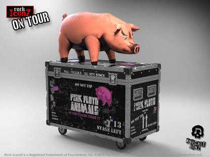 Handcrafted Rock Pig Figurine with Stage-Inspired Base | Limited Edition