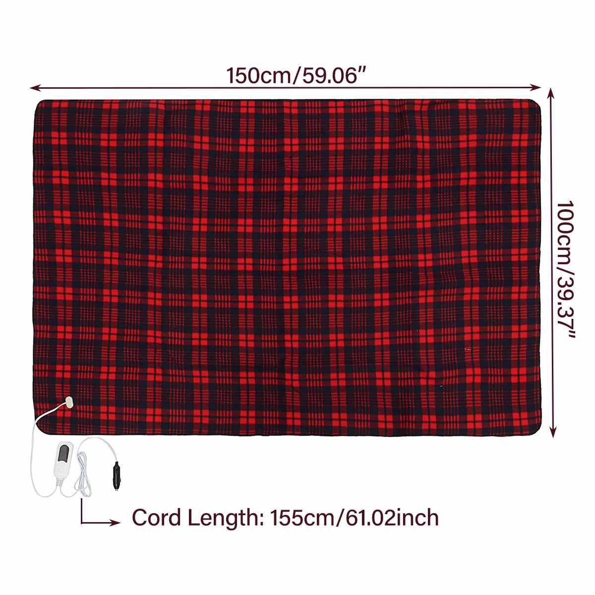 Electric Heated Blanket for Instant Warmth Anytime, Anywhere