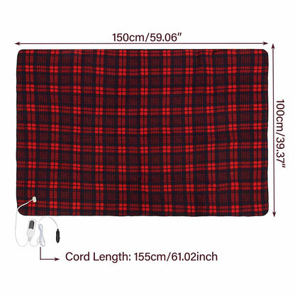 Electric Heated Blanket for Instant Warmth Anytime, Anywhere