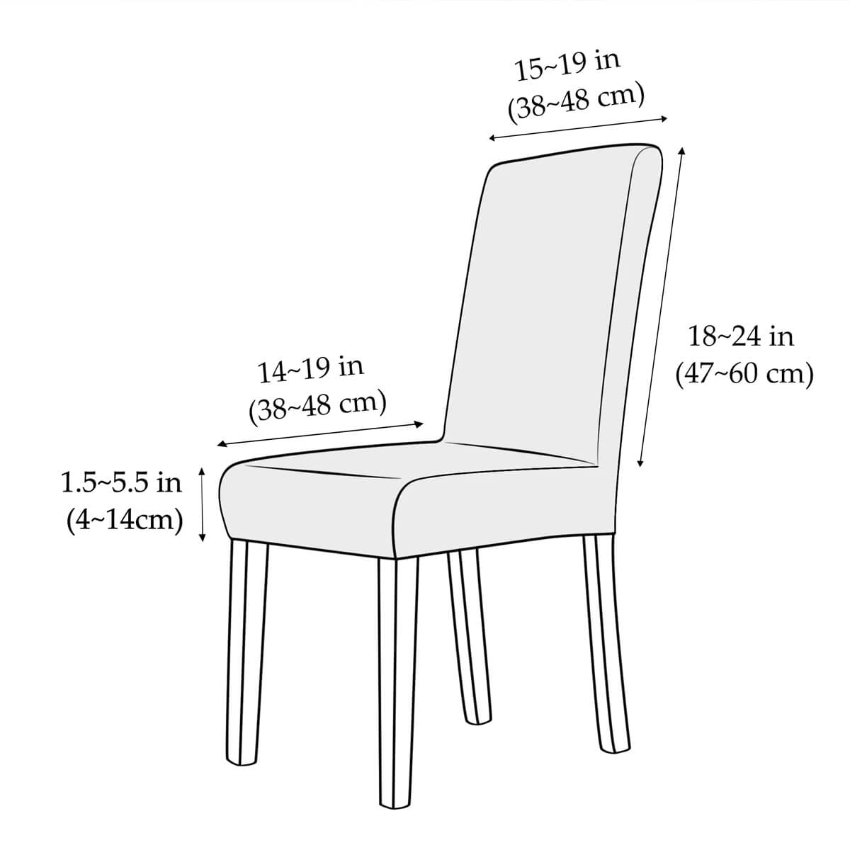 Stretchable Chair Covers | Easy Care | Protection & Style for Any Occasion | Washable