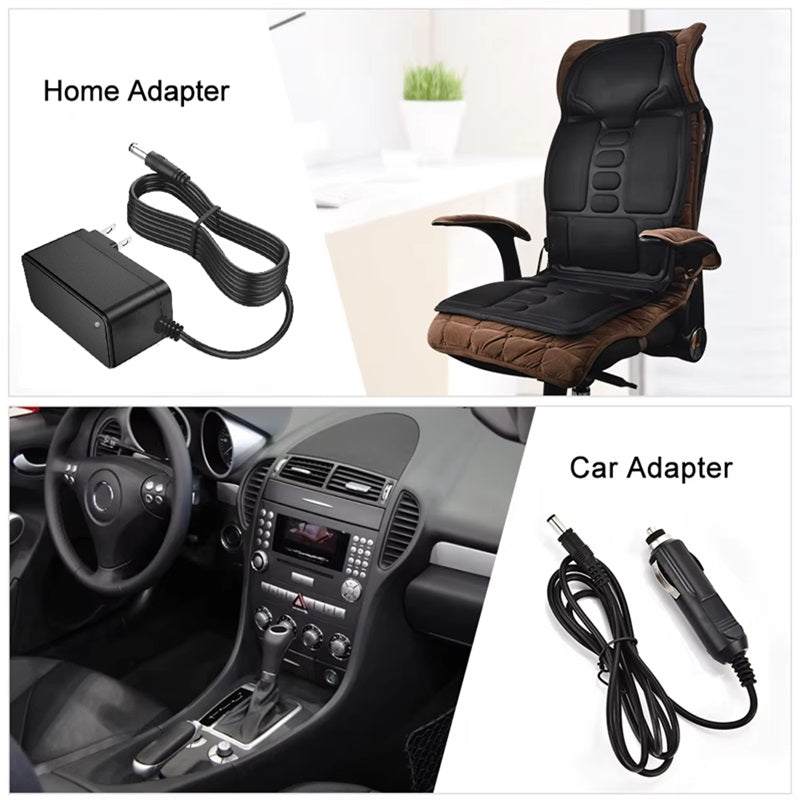 Electric Massage Chair Cushion with Heat Therapy - Perfect for Home & Vehicle