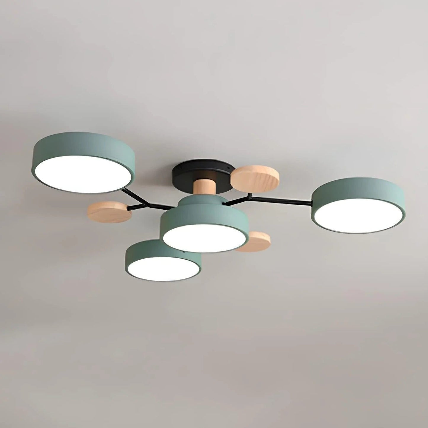 Contemporary LED Flush Mount Ceiling Fixture - Modern Bright Light