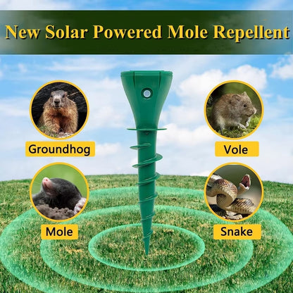 Solar-Powered Pest Deterrent Device