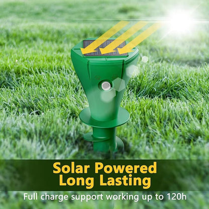 Solar-Powered Pest Deterrent Device