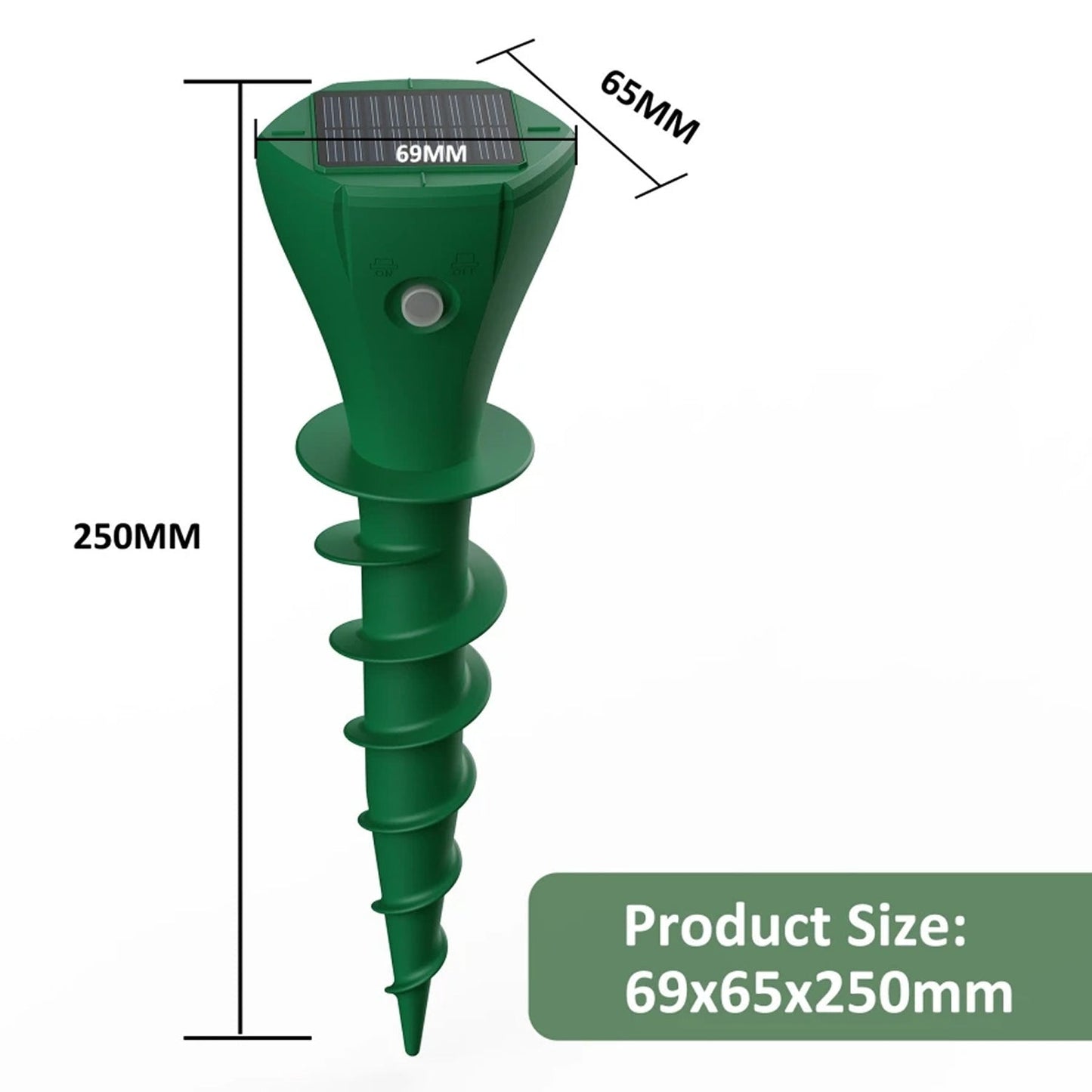 Solar-Powered Pest Deterrent Device
