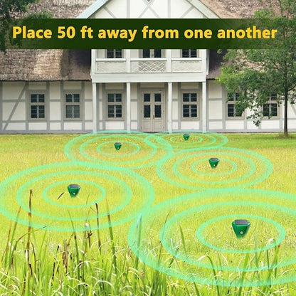 Solar Garden Pest Repeller Powered by Sunlight