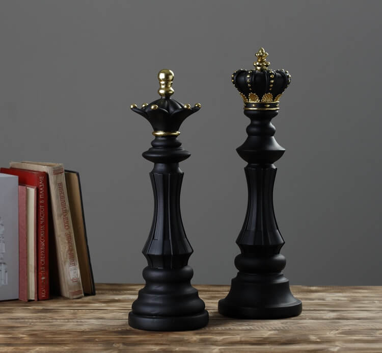 Handcrafted Chess Piece - GrandCheck Design for Home Decor