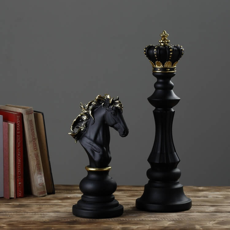 Handcrafted Chess Piece - GrandCheck Design for Home Decor