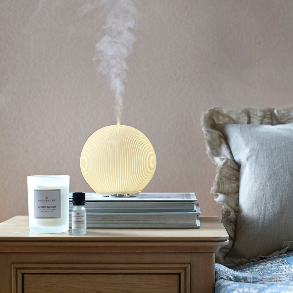 Ceramic Aroma Mist Diffuser with Remote Control & Night Mode