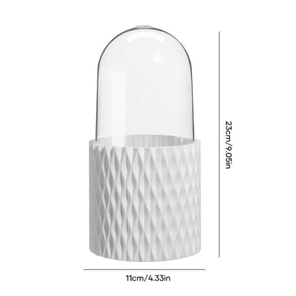 360-Degree Rotating Makeup Brush Organizer