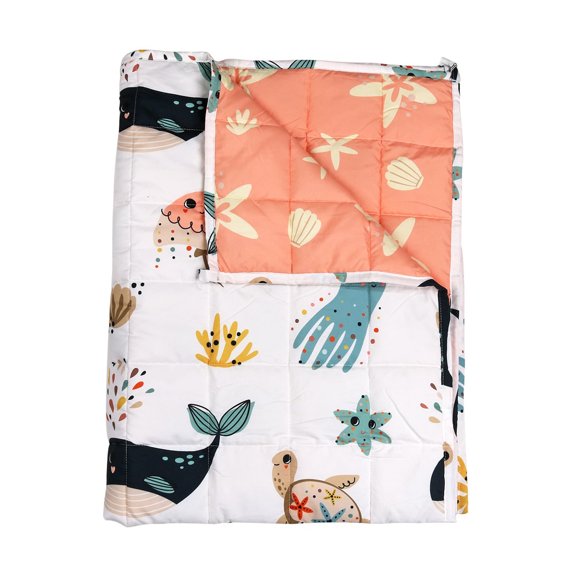 Reversible Kids Weighted Blanket with Fun Animal Designs