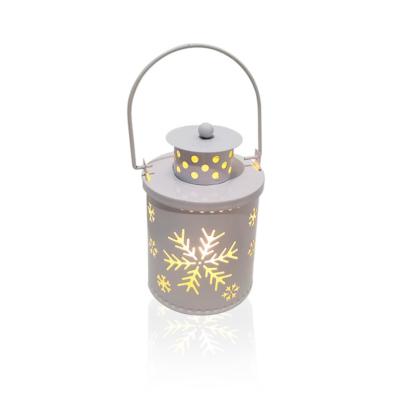 Illuminated Festive Lantern for Holiday Tabletop Charm