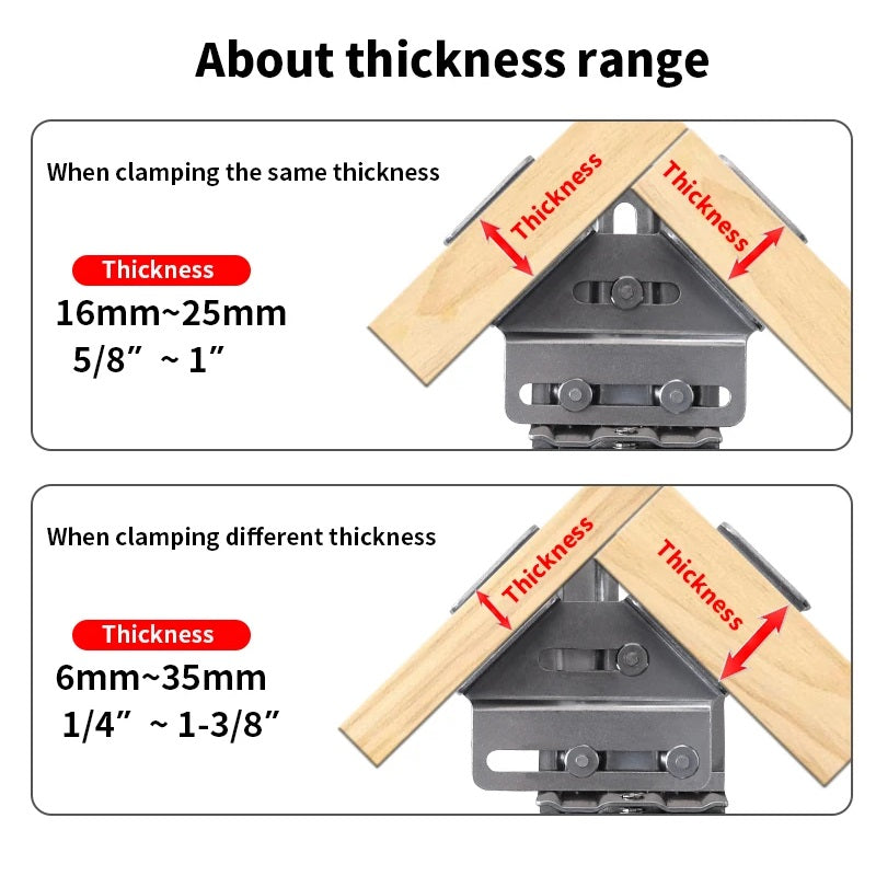 Wooden Corner Clamping Tool - Versatile Multi-Function Device