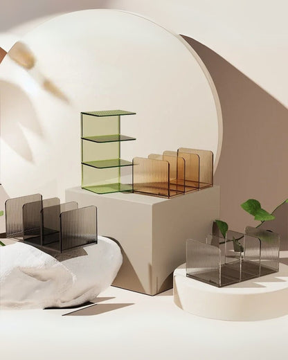 Modular Acrylic Shelving Unit - Stylish Storage Solution