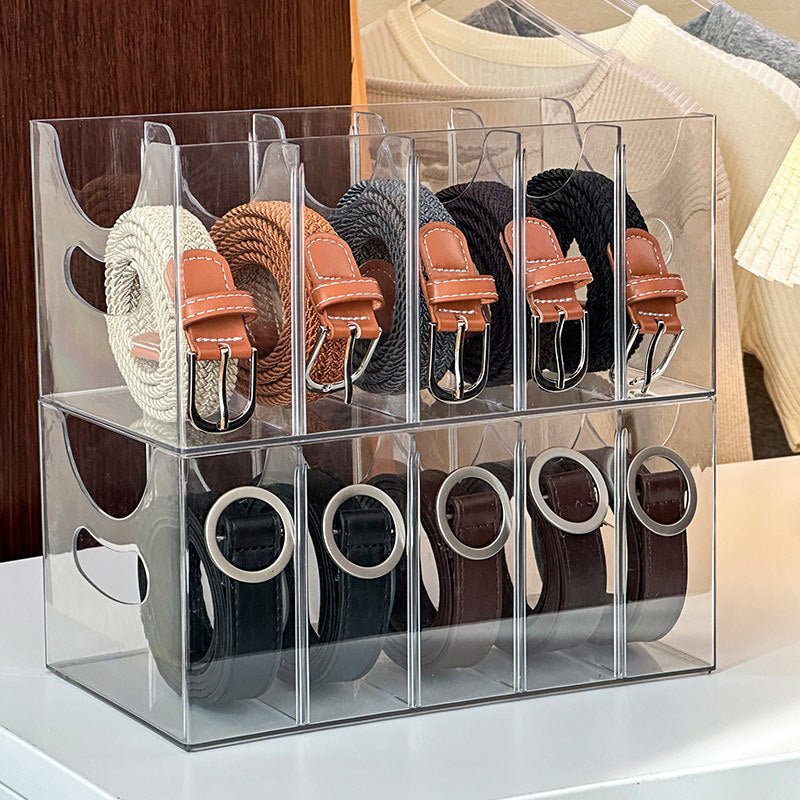 Acrylic Belt Organizer for Accessories – Gallery-Style Storage Solution