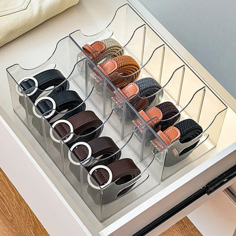 Acrylic Belt Organizer for Accessories – Gallery-Style Storage Solution