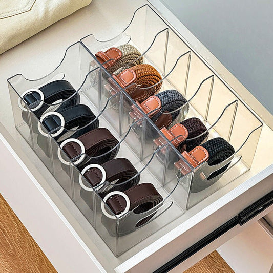Acrylic Belt Organizer for Accessories – Gallery-Style Storage Solution