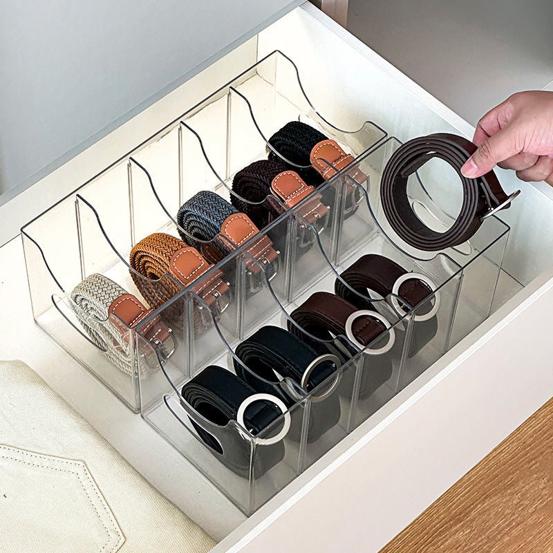 Acrylic Belt Organizer for Accessories – Gallery-Style Storage Solution
