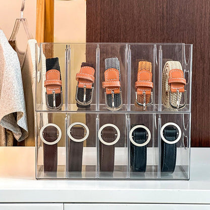 Acrylic Belt Organizer for Accessories – Gallery-Style Storage Solution