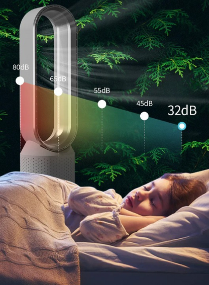 Remote-Controlled Tower Fan for Air Circulation and Purification – 4 Functions