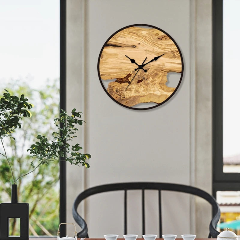 Transparent Wall Clock with Silent Mechanism and Contemporary Style