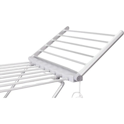 Compact Heated Laundry Drying Rack with Adjustable Wings