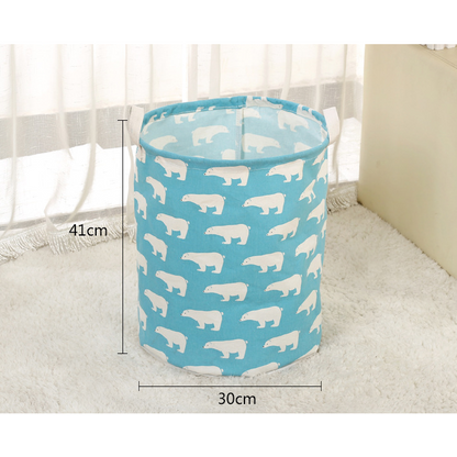 Space-Saving Foldable Laundry Hamper with Dual Handles