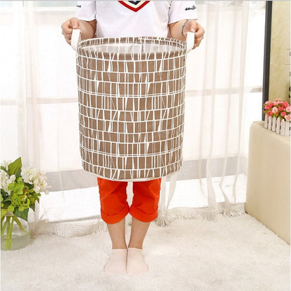 Space-Saving Foldable Laundry Hamper with Dual Handles