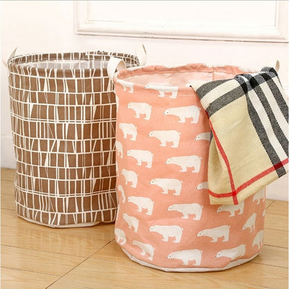 Space-Saving Foldable Laundry Hamper with Dual Handles