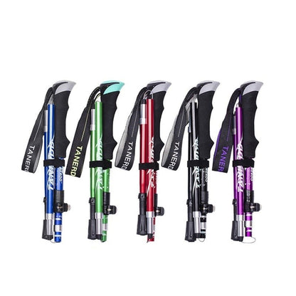 Lightweight Folding Hiking Poles - Adjustable and Portable