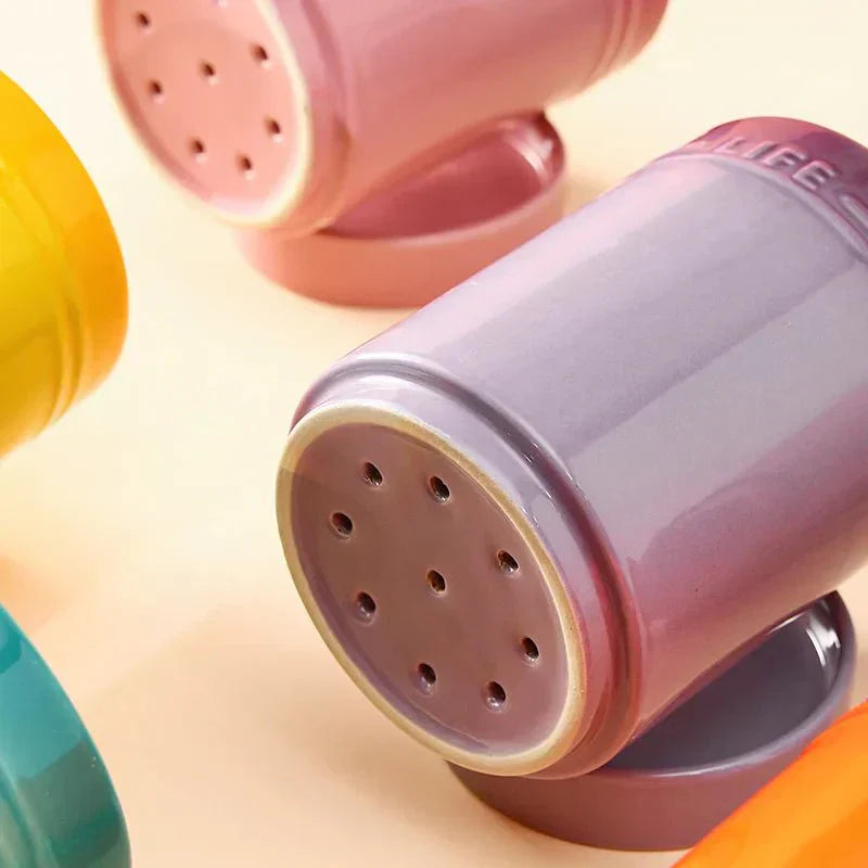 Colorful Ceramic Kitchen Utensil Holder and Organizer