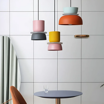 Colorful Trendy Macaron LED Pendant Light - Vivid Glow