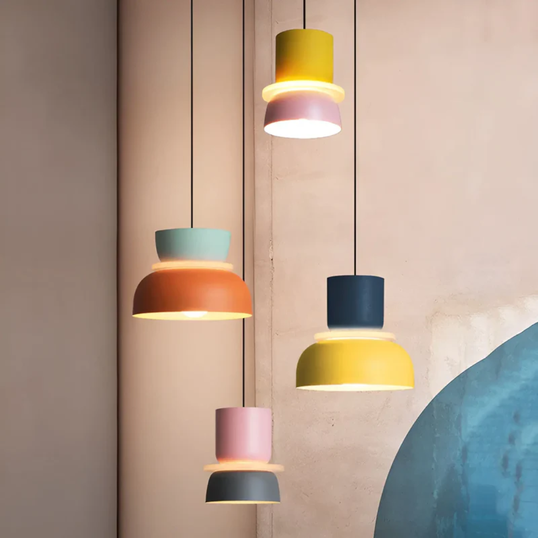 Colorful Trendy Macaron LED Pendant Light - Vivid Glow