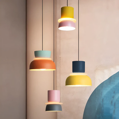 Colorful Trendy Macaron LED Pendant Light - Vivid Glow