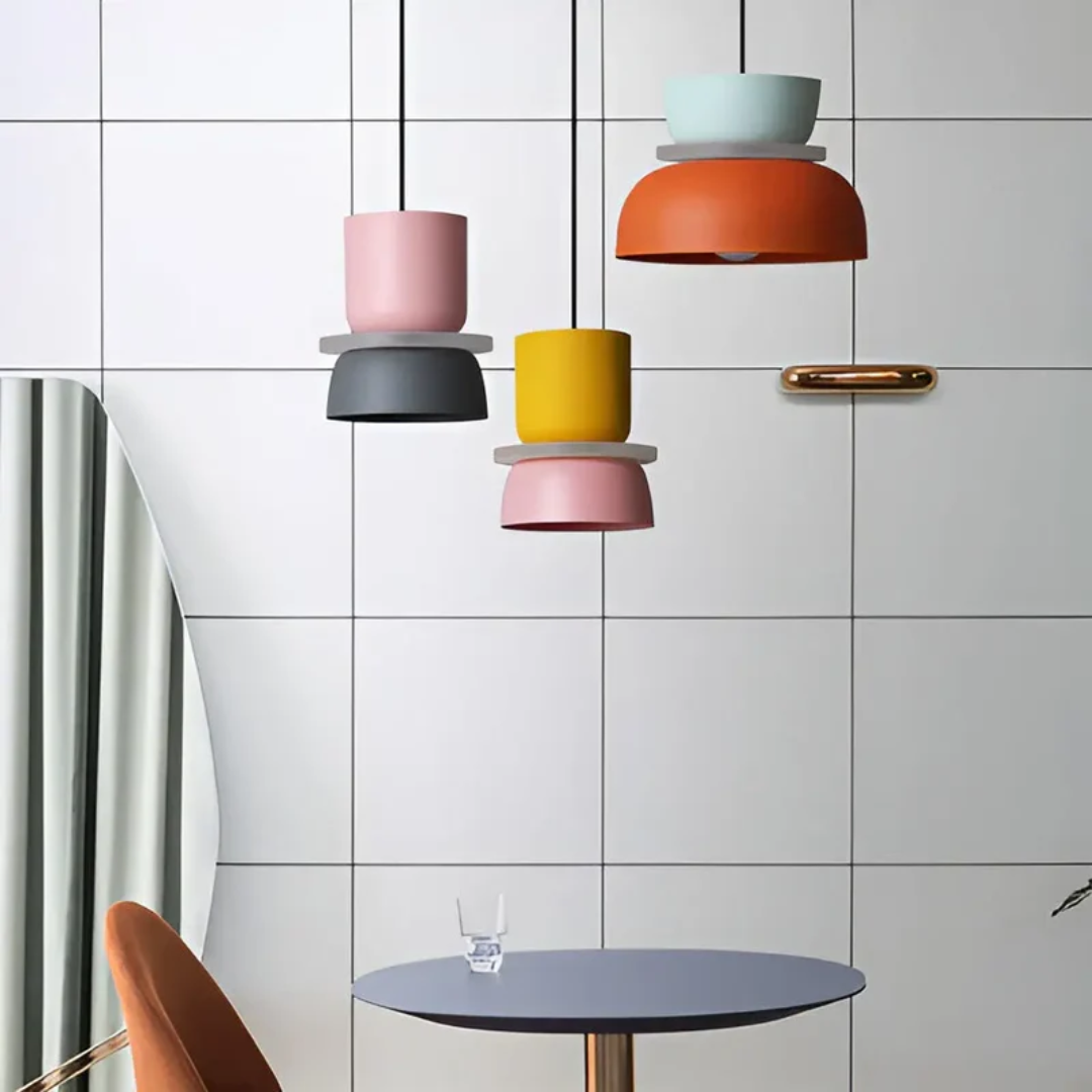 Colorful Trendy Macaron LED Pendant Light - Vivid Glow