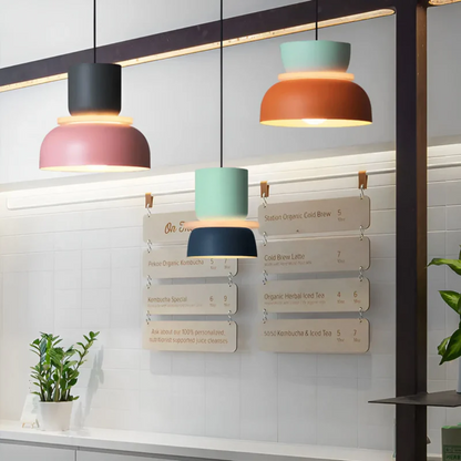Colorful Trendy Macaron LED Pendant Light - Vivid Glow