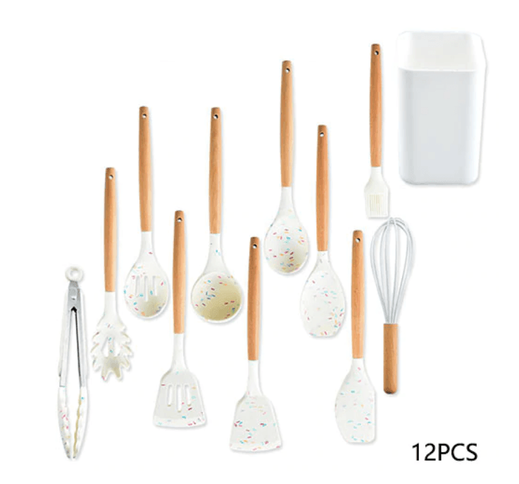 Silicone Cooking Utensils Set for Chefs